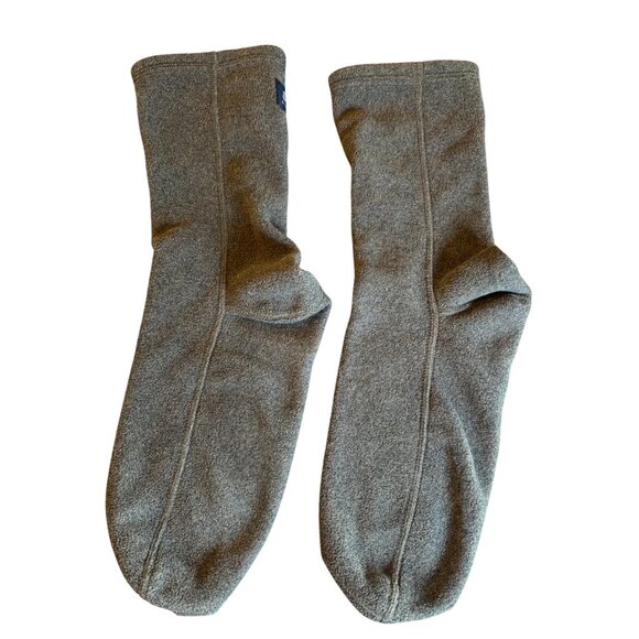 Acorn Fleece Socks Boot Liners Warm‎ Hunting Fishing Slippers Green Gray Size XL - Picture 1 of 8
